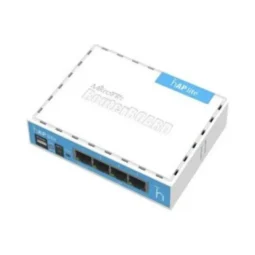 MikroTik hAP lite (RB941-2nD) 2.4GHz Wi-Fi точка доступу з 4-портами Ethernet для домашнього використання