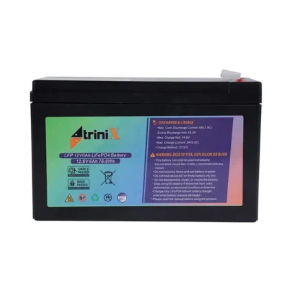 Акумуляторна батарея літій-залізо-фосфатна 12В 6Аг Trinix 12V6Ah LiFePo4