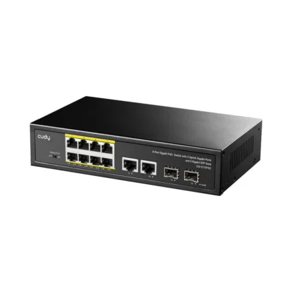 PoE-комутатор 12-портовий некерований Cudy GS1010PS2 гігабітний з 8 портами PoE+, 120W