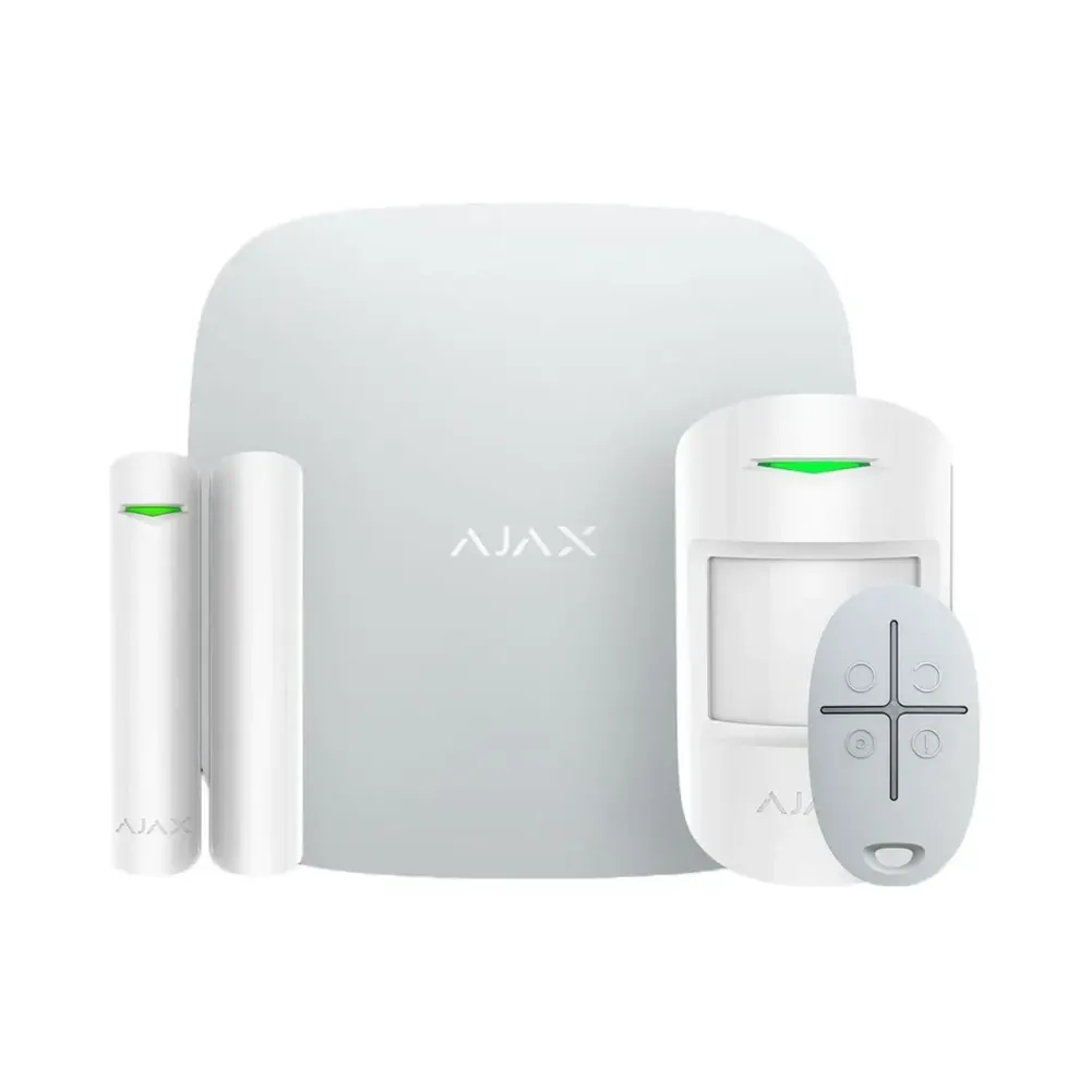 Ajax StarterKit 2 (8EU) white Комплект охоронної сигналізації Ajax 25457 Ajax StarterKit 2 (8EU) white Комплект охоронної сигналізації