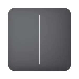 Ajax SoloButton (2-gang) [55] graphite кнопка Кнопка двоклавішного вимикача