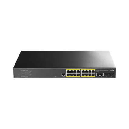 PoE-комутатор 21-портовий керований L2 Cudy GS2018PS2-200W гігабітний з 16 портами PoE, 200W