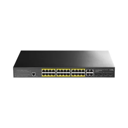 PoE-комутатор 29-портовий керований L2 Cudy GS2028PS4-300W гігабітний з 24 портами PoE, 300W