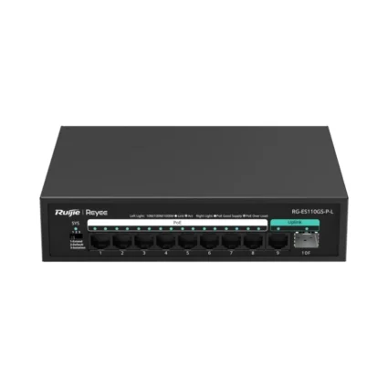 Ruijie Reyee  RG-ES110GS-P-L 10-портовий гігабітний некерований PoE