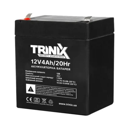 Trinix 12V4Ah/20Hr AGM Акумуляторна батарея 12В 4Аг свинцево-кислотна