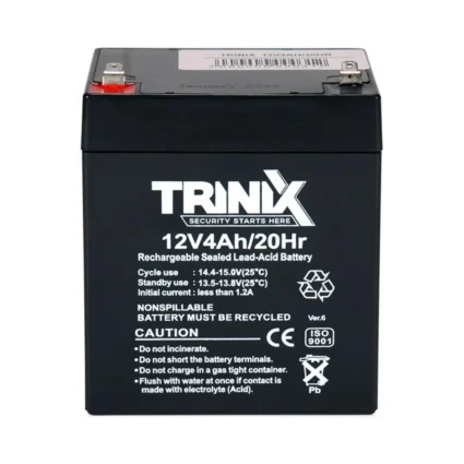 Trinix 12V4Ah/20Hr AGM Акумуляторна батарея 12В 4Аг свинцево-кислотна