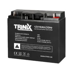 Trinix 12V18Ah/20Hr AGM Акумуляторна батарея 12В 18Аг свинцево-кислотна