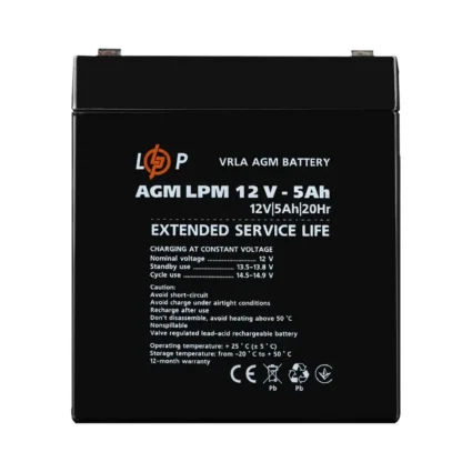 Акумулятор AGM LPM 12V - 5 Ah