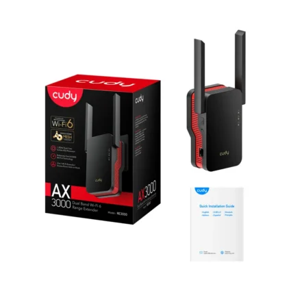 WiFi 6 Mesh ретранслятор Cudy RE3000 Black гігабітний