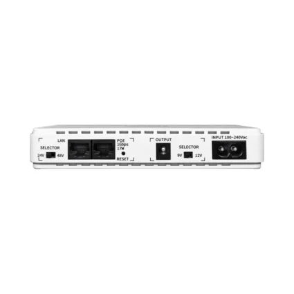 Джерело безперебійного живлення DC UPS Trinix TRX-MUPS-1748 PoE (10000mAh) 5V/9V/12V/24V/48V/PoE 1Gbps, Li-ion 4*2.5Ah, для роутера і медіаконвертера