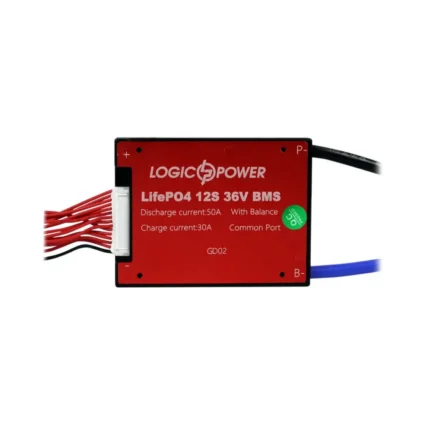 BMS плата LiFePO4 36V 12S Dis 50A Ch 30A