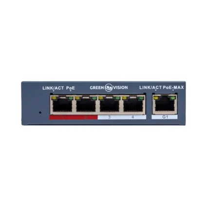 Комутатор мережевий POE GV-017-AI-4+1P