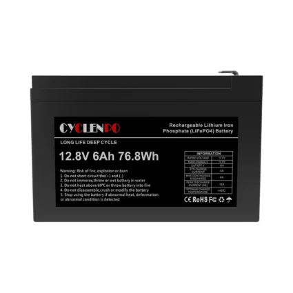 Акумуляторна батарея літій-залізо-фосфатна 12.8В 6Аг Cyclen 12.8V 6AH LiFePo4