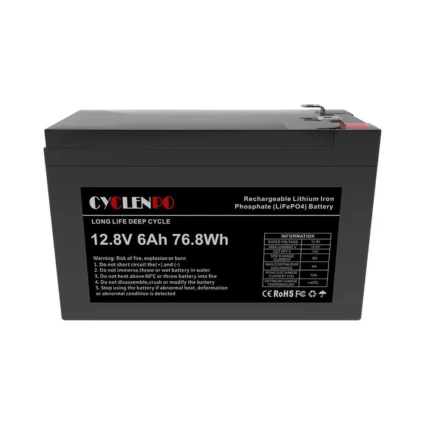 Акумуляторна батарея літій-залізо-фосфатна 12.8В 6Аг Cyclen 12.8V 6AH LiFePo4