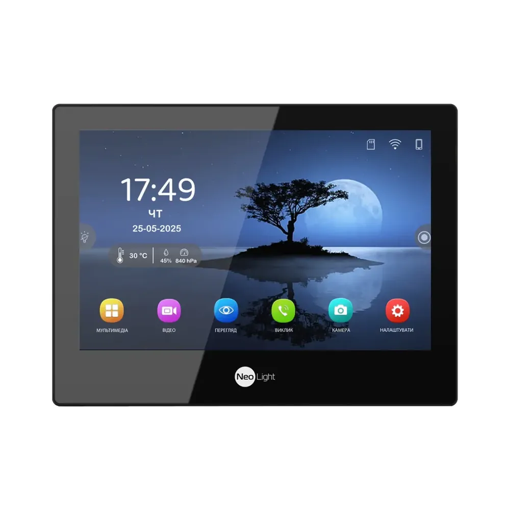 Neolight ALPHA Hybrid black Відеодомофон Neolight 99-00022666 Neolight ALPHA Hybrid black Відеодомофон