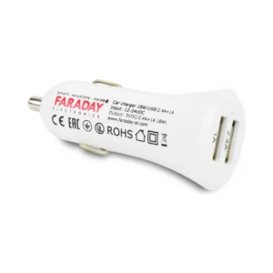 Автомобільний зарядний пристрій Faraday Electronics 18W/USB/2.4A +1 A car з 2 USB виходами 2.4 А і 1А