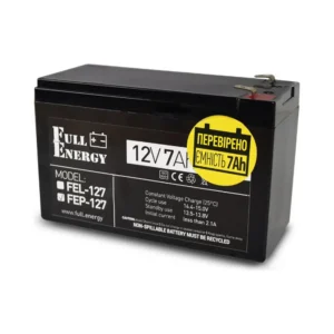 Акумулятор 12В 7 Аг для ДБЖ Full Energy FEP-127
