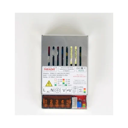 Блок живлення Faraday Electronics 20Wt/12-36V/ALU