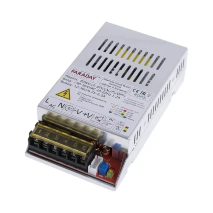 Блок живлення Faraday Electronics 80Wt/12-36V/ALU