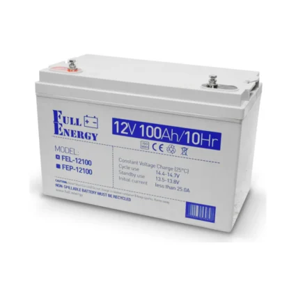 Акумулятор гелевий 12В 100А·год для ДБЖ Full Energy FEL-12100
