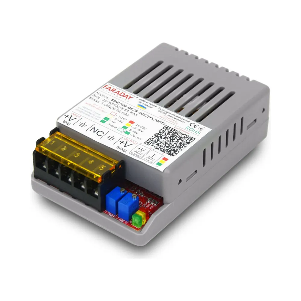 povyshayushchiy-ponizhayushchiy-preobrazovatel-faraday-electronics-dc-dc-80w-ud-dc-5-30v-1101460 Підвищуючий-знижуючий перетворювач Faraday Electronics DC/DC 80W/UD-DC/5-30V
