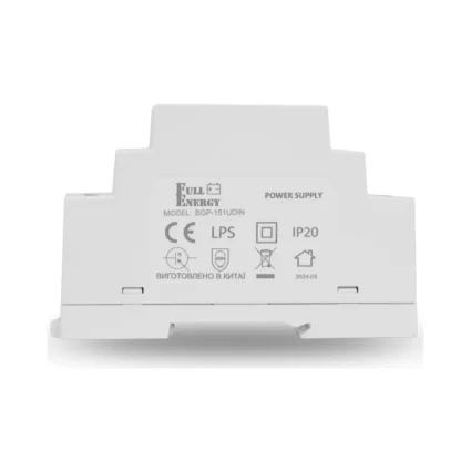 Блок живлення Full Energy BGP-151UDIN 15 В / 1 А для кріплення на DIN рейку