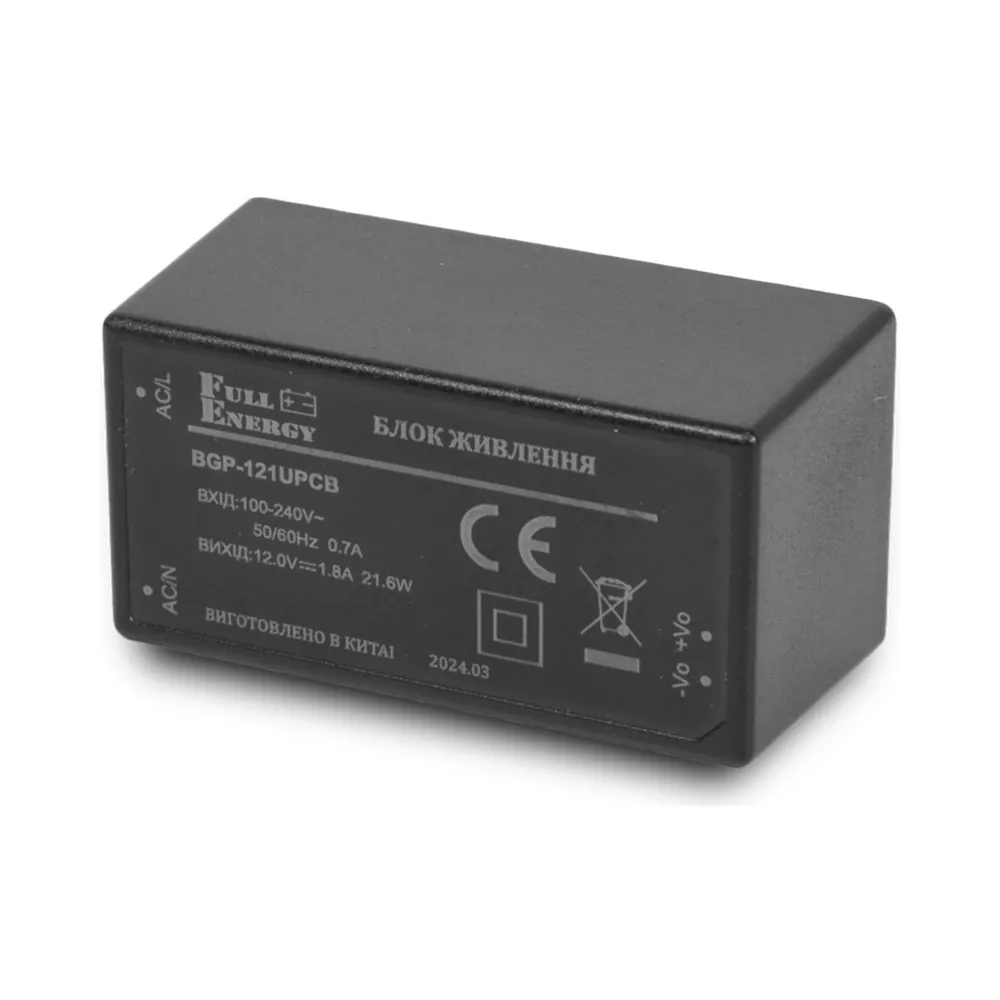 blok-pitaniya-full-energy-bgp-121upcb-12-v-1-8-a-na-pechatnuyu-platu-1134410 Блок живлення Full Energy BGP-121UPCB 12 В / 1.8 А на друковану плату