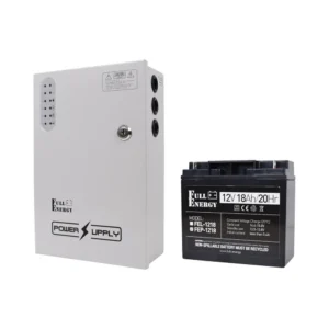Комплект блок безперебійного живлення Full Energy BBG-1210/8 + акумулятор 12В 18А·год Full Energy FEP-1218
