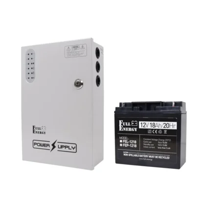 Комплект блок безперебійного живлення Full Energy BBG-1210/8 + акумулятор 12В 18А·год Full Energy FEP-1218