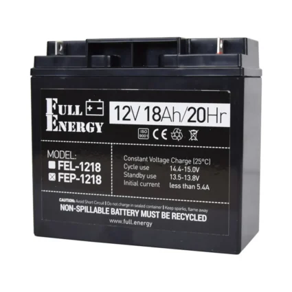 Комплект блок безперебійного живлення Full Energy BBG-1210/8 + акумулятор 12В 18А·год Full Energy FEP-1218