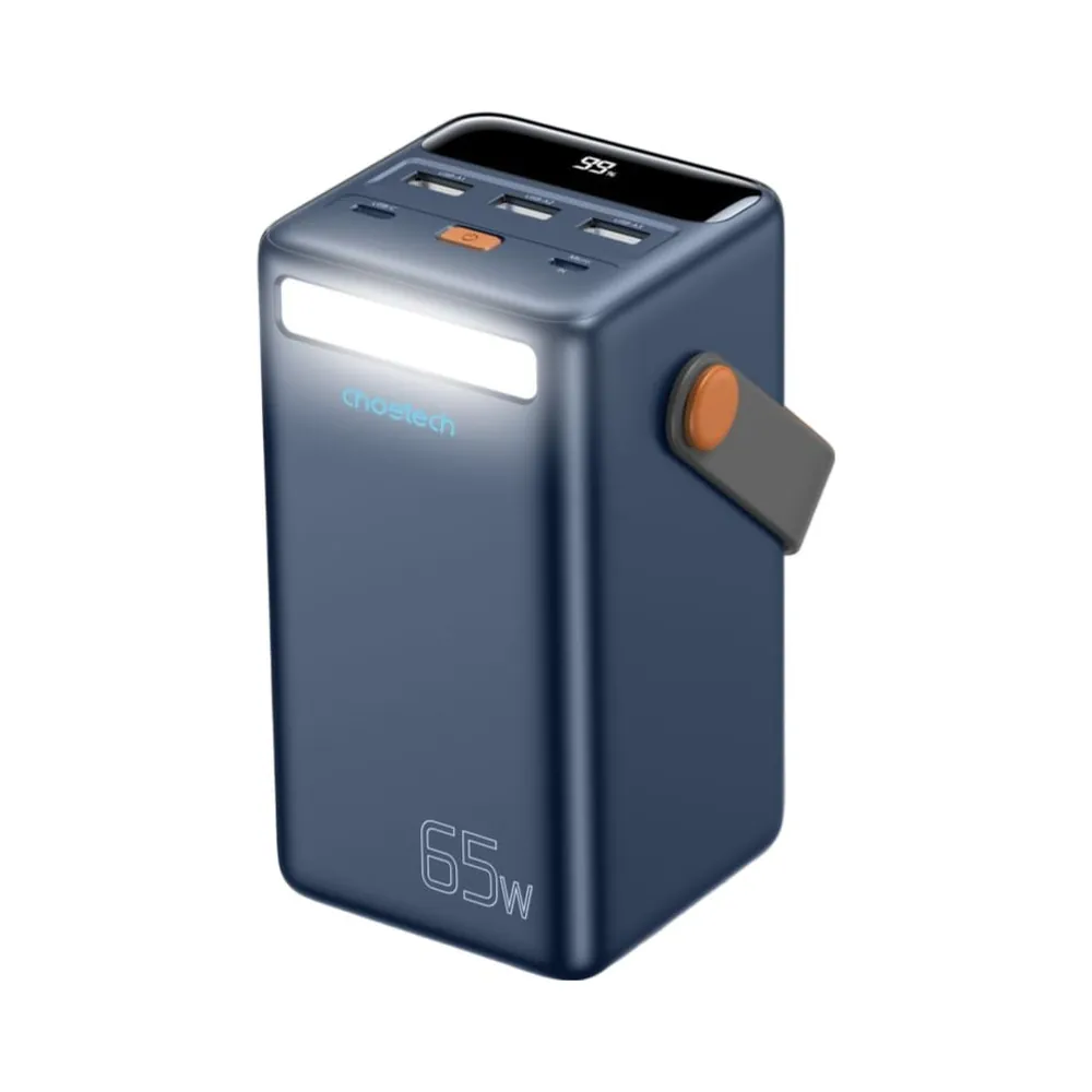 000021634_1_13 Повербанк 50000mAh Choetech B664 Deep Blue 65W PPS QC3.0 PD3.0 LED-ліхтар