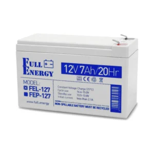Акумулятор гелевий 12В 7А·год для ДБЖ Full Energy FEL-127