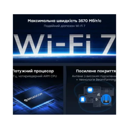 WiFi 7 маршрутизатор Cudy WR3600H 2.5G дводіапазонний