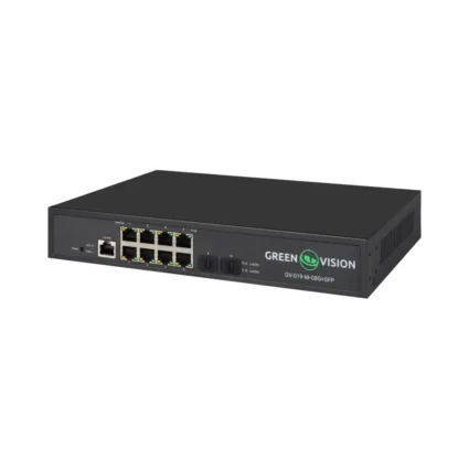 Комутатор мережевий POE GV-019-M-08G+SFP