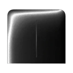 Ajax SideButton (2-gang) vertical black Кнопка