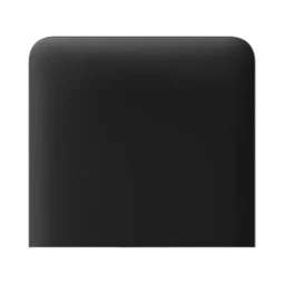 Ajax SideButton (1-gang) black vertical Кнопка