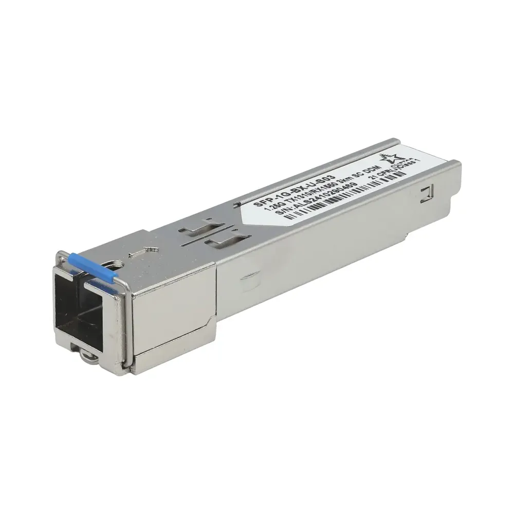 Модуль SFP 1000BASE-BX 1SM WDM SC 3KM TX1310/RX1550nm DDM Модуль SFP 1000BASE-BX 1SM WDM SC 3KM TX1310/RX1550nm DDM