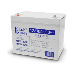 Акумулятор гелевий 12В 70А·год для ДБЖ Full Energy FEL-1270