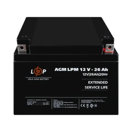 Акумулятор AGM LPM 12V - 26 Ah — 42191