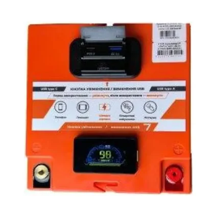 Акумулятор LP LiFePO4 12,8V - 32 Ah (410Wh) (BMS 40А/32A) пластик LCD USB Smart BT