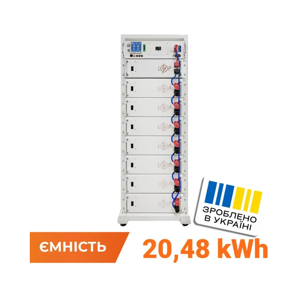 061773d963c9b84f6e87aaed0cfd9 Акумулятор LP LiFePO4 Battery HVM 409,6V 50Ah (20480 Wh) BMS 125А AB Lrack white