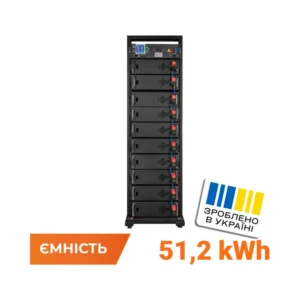 Акумулятор LP LiFePO4 Battery HVM 512V 100Ah (51200 Wh) BMS 125А AB Lrack black