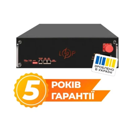 Акумулятор LP LiFePO4 51,2V - 100 Ah (5120Wh) (BMS SP 100A/50А) RM RS485/CAN LCD BL