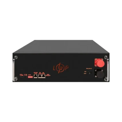 Акумулятор LP LiFePO4 51,2V - 100 Ah (5120Wh) (BMS SP 100A/50А) RM RS485/CAN LCD BL