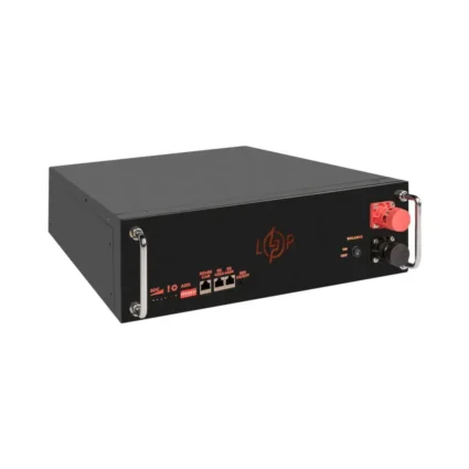 Акумулятор LP LiFePO4 51,2V - 100 Ah (5120Wh) (BMS SP 100A/50А) RM RS485/CAN LCD BL