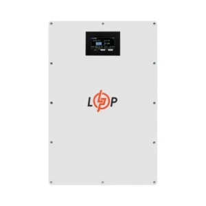 Акумулятор LP LiFePO4 51,2V - 100 Ah (5120Wh) (BMS 100A/50А) метал LCD Smart RS485/CAN JK настінний