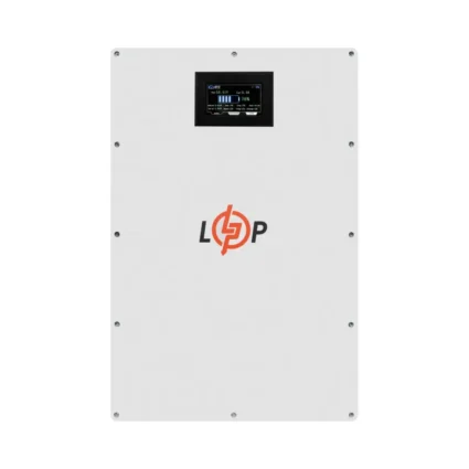 Акумулятор LP LiFePO4 51,2V - 100 Ah (5120Wh) (BMS 100A/50А) метал LCD Smart RS485/CAN JK настінний