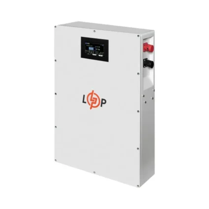 Акумулятор LP LiFePO4 51,2V - 100 Ah (5120Wh) (BMS 100A/50А) метал LCD Smart RS485/CAN JK настінний
