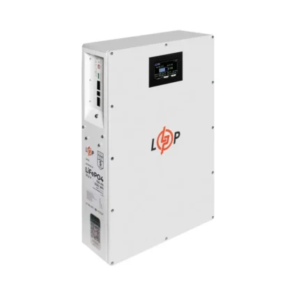 Акумулятор LP LiFePO4 51,2V - 100 Ah (5120Wh) (BMS 100A/50А) метал LCD Smart RS485/CAN JK настінний