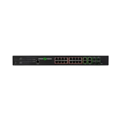 Комутатор мережевий POE GV-020-AI-16G+4G+4SFP